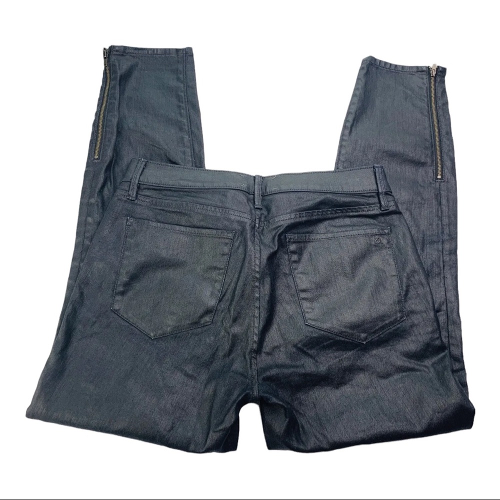 Anthropologie Lou & Grey Jeans Modern Skinny Ankle Zipper Black Womens Size 27 - Picture 4 of 13